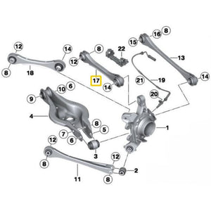 Brazos de inclinación superior regulables traseros BMW F2x, F3x