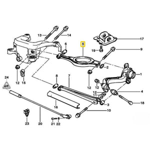 Brazos de inclinación superiores traseros IRP (de acero) BMW E36