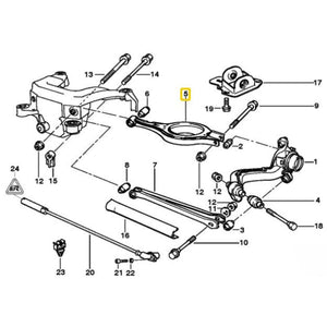 Brazos de inclinación superiores traseros IRP (de aluminio) BMW E36