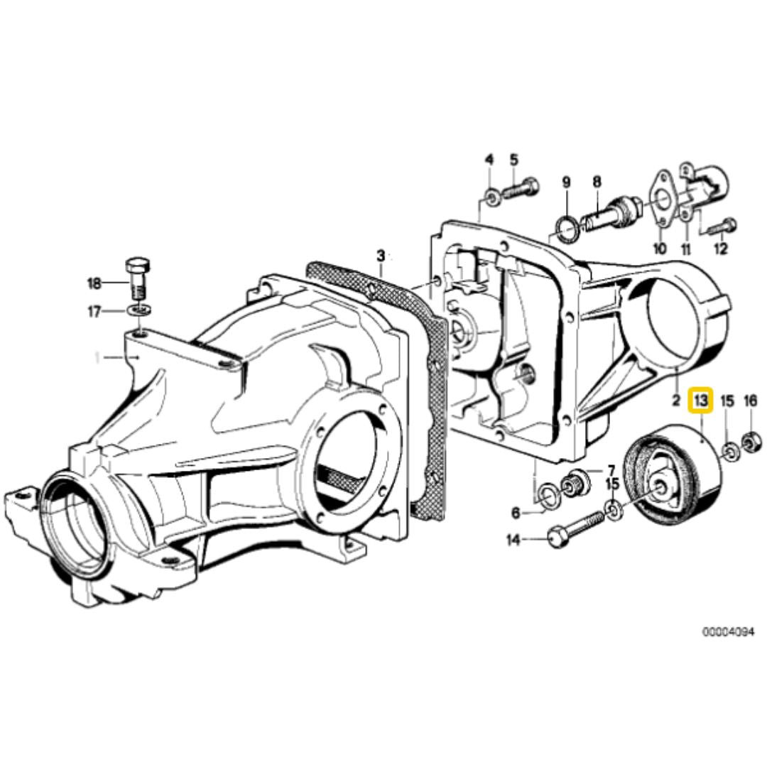 Casquillo diferencial poliuretano BMW E30, E36/5