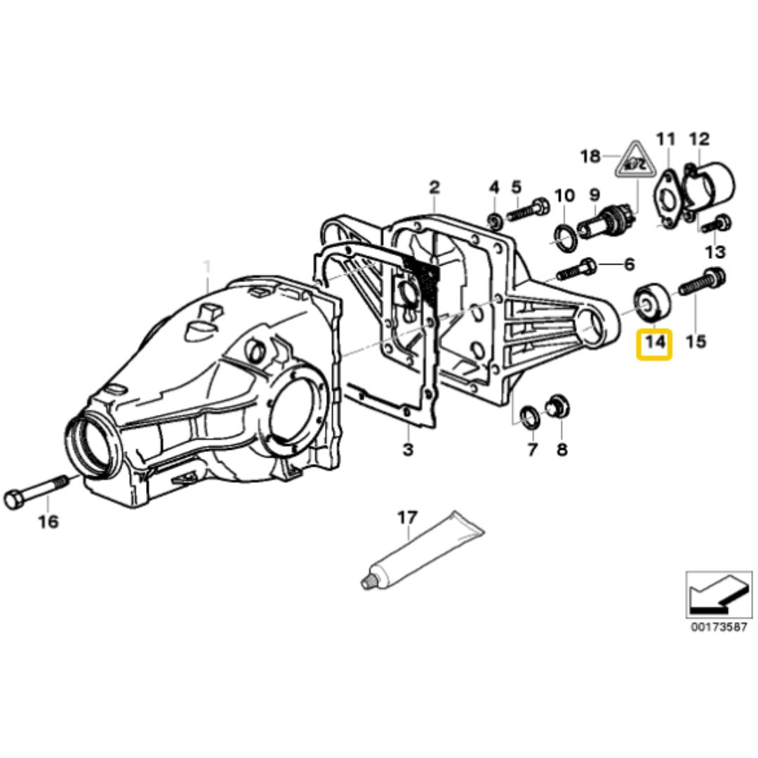 Casquillos de diferencial de aluminio BMW E36