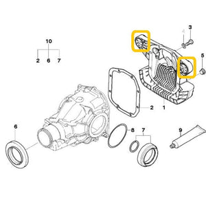 Casquillos de diferencial de aluminio BMW E46 M3
