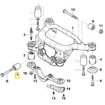 Casquillos de diferencial de aluminio BMW E46 (no modelos M)