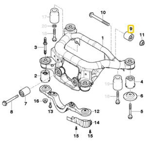 Casquillos de diferencial de aluminio BMW E46 (no modelos M)