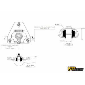 Copelas delanteras regulables IRP para BMW E36 E8X E9X