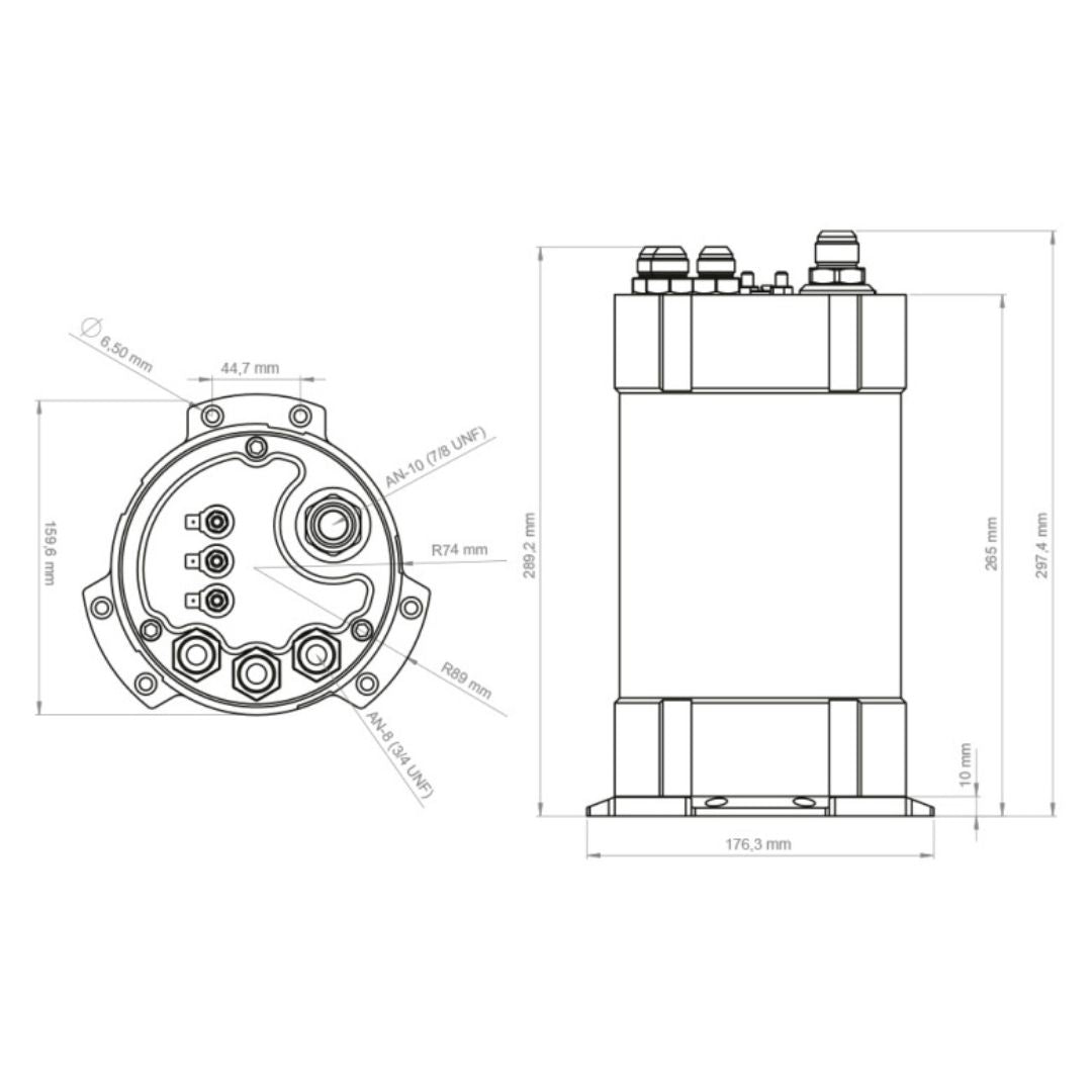 Depósito nodriza de combustible 2G de 3,0 litros para Ti Automotive (Walbro) GST 450 / 520