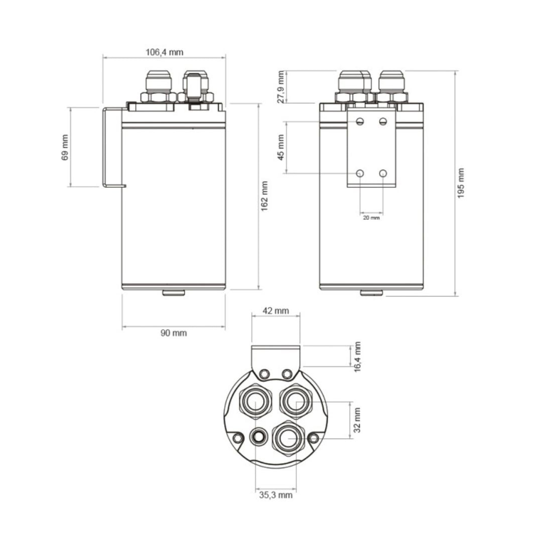 Oil catch can carbon