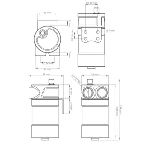 Oil catch can Universal 0.25L