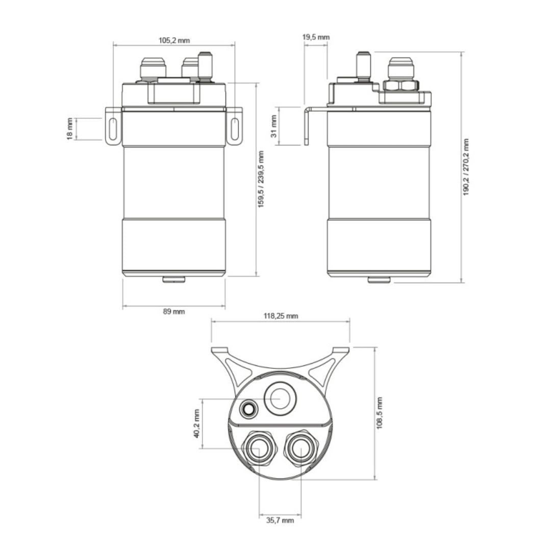 Oil catch can competicion 0.5L/1L