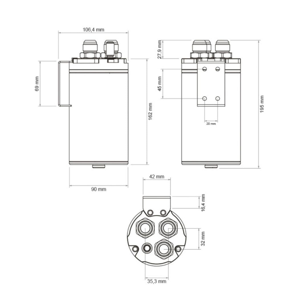 Oil catch can performance 0,75L